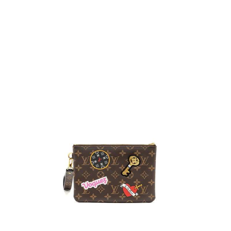 Louis Vuitton Travel Stickers City Pouch Monogram Canvas GHW