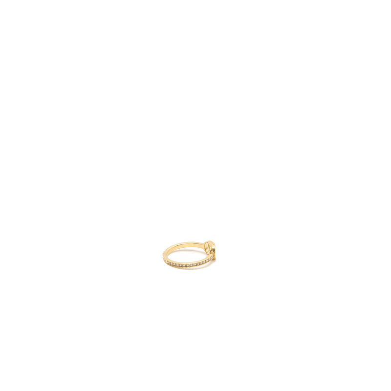 Dior size L CD ring gold tone
