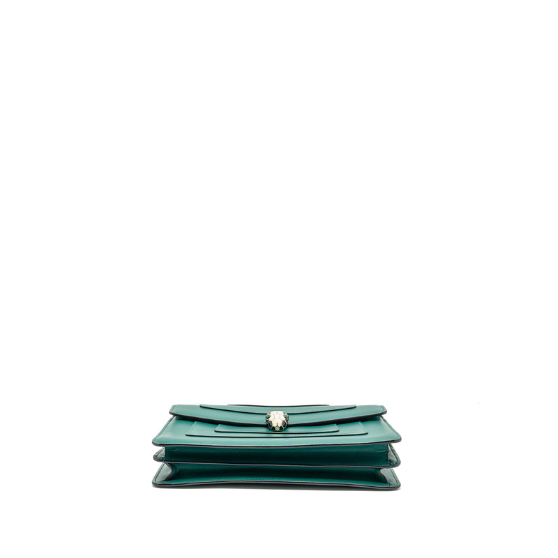 Bvlgari Serpenti Forever Shoulder Bag Calfskin Green LGHW