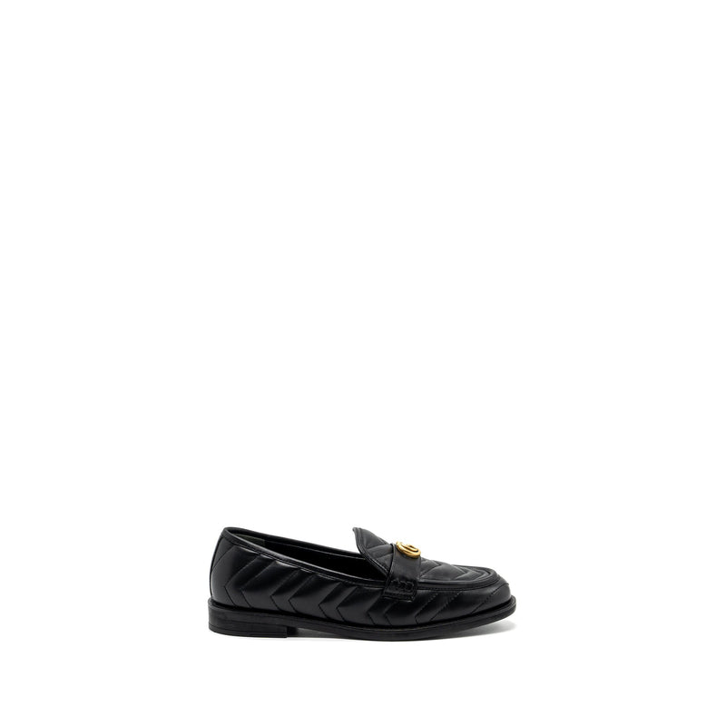 Gucci size 37.5 GG loafers black GHW