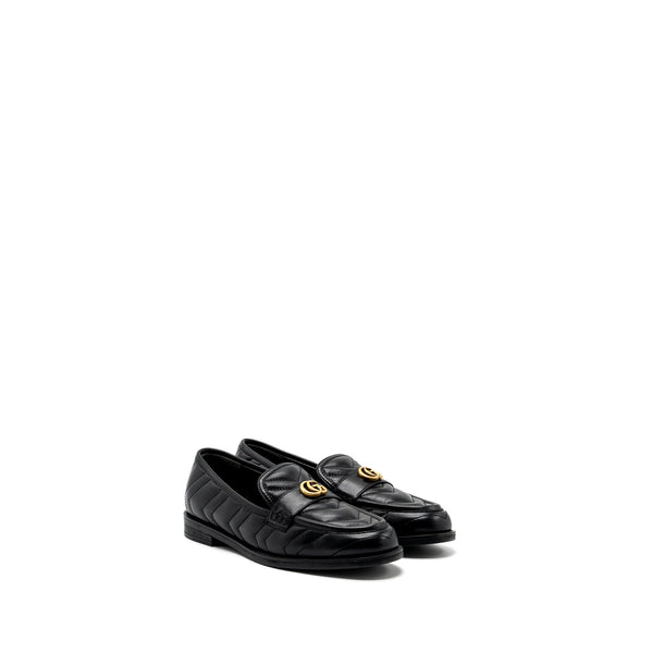 Gucci size 37.5 GG loafers black GHW