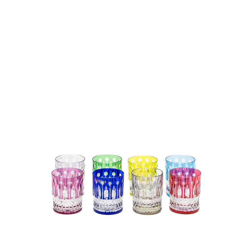 Hermes Saint Louis 8 Cups Crystal Multicolour (Sell in set)