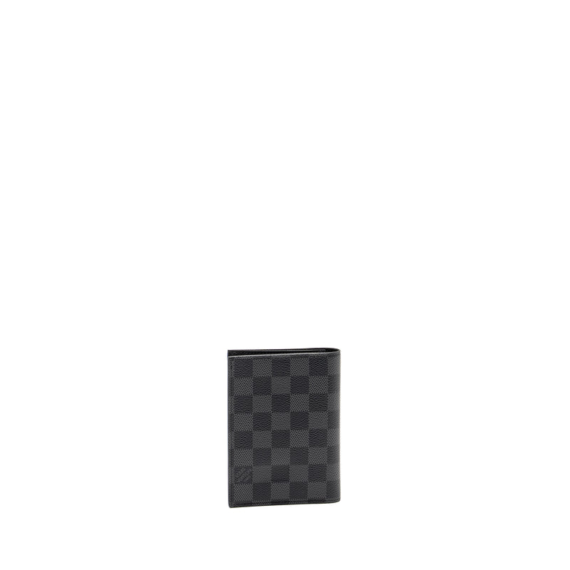 Louis Vuitton Passport Cover Damier Graphite Canvas Black