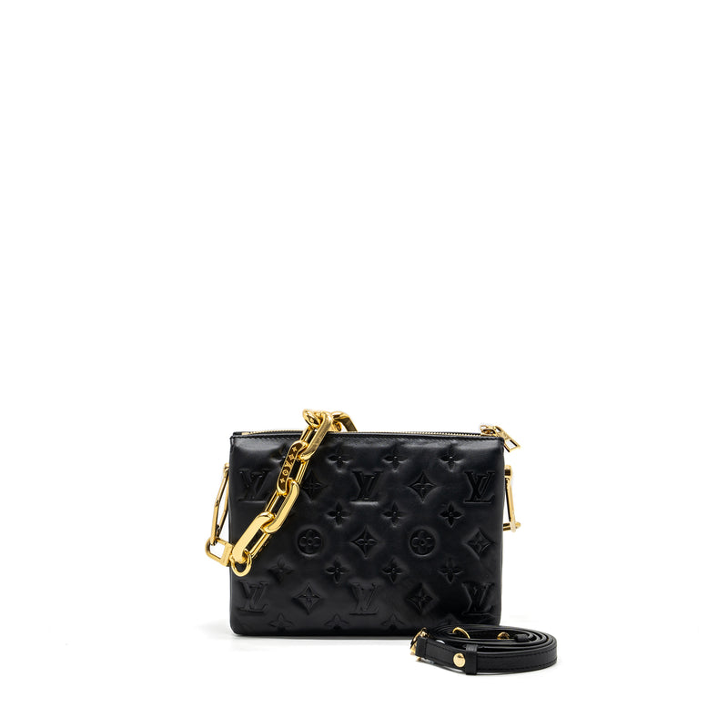 Louis Vuitton Coussin BB Monogram Empreinte Lambskin Black GHW