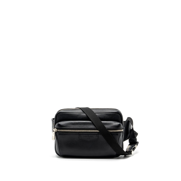 Louis Vuitton Taiga Bum Bag Outdoor Leather Black SHW