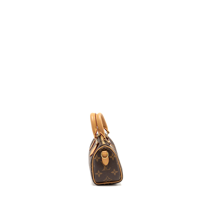 Louis Vuitton Nano Speedy Monogram Canvas GHW