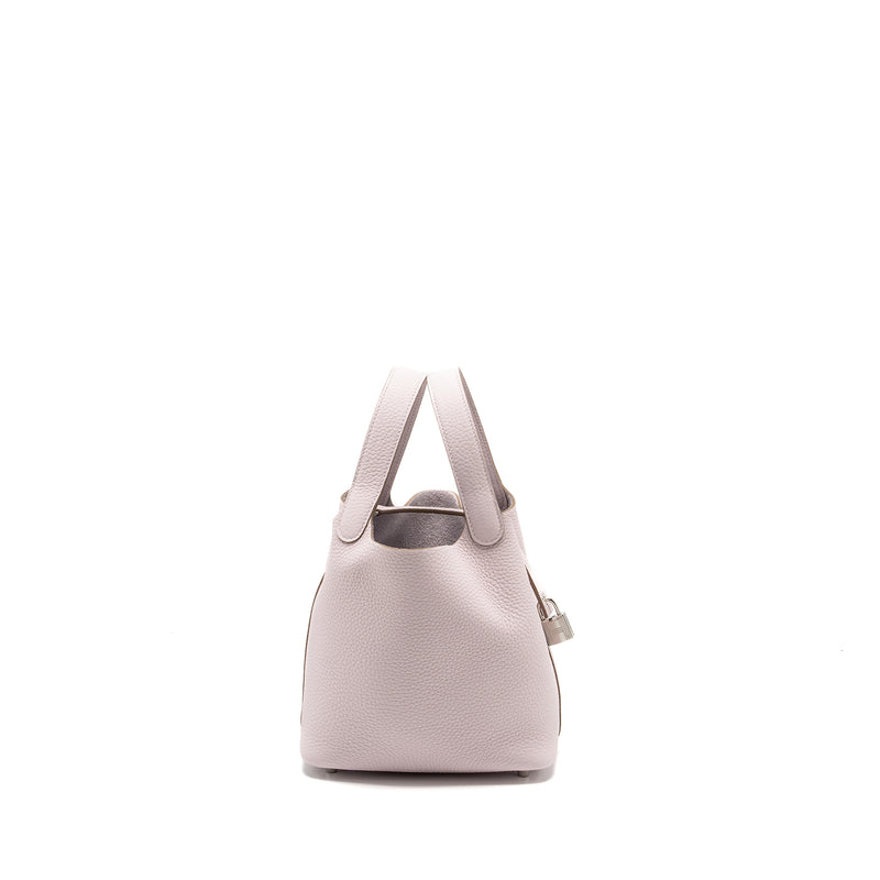 Hermes Picotin 18 Lock Bag Clemence Mauve Pale SHW Stamp B