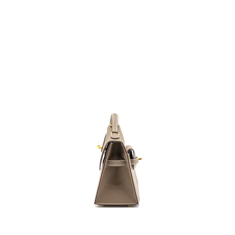 Hermes Kelly Sellier En Desordre 20 Epsom Etoupe GHW Stamp B