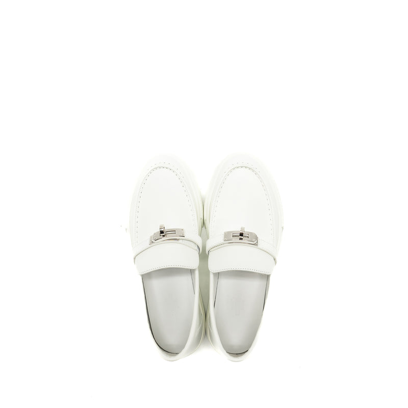 Hermes Size 37.5 Game Slip-on Sneaker White SHW