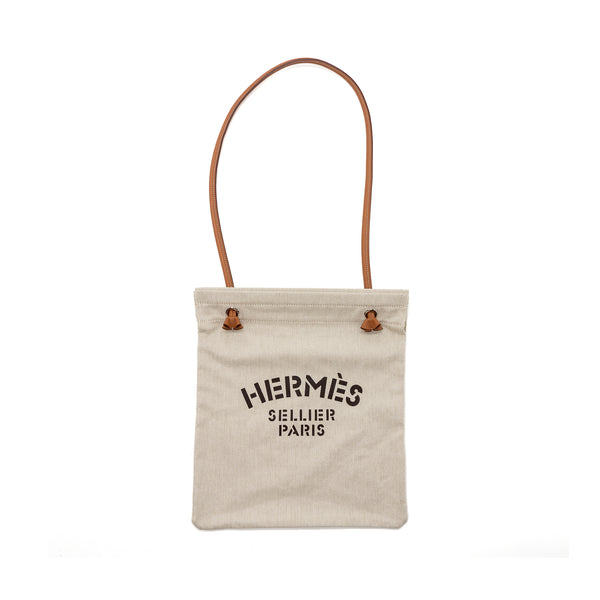 Hermes Aline grooming bag canvas craie / gold