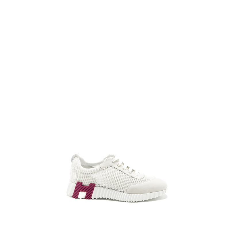 Hermes size 37.5 Bouncing Sneakers multicolour blanc / orange / purple
