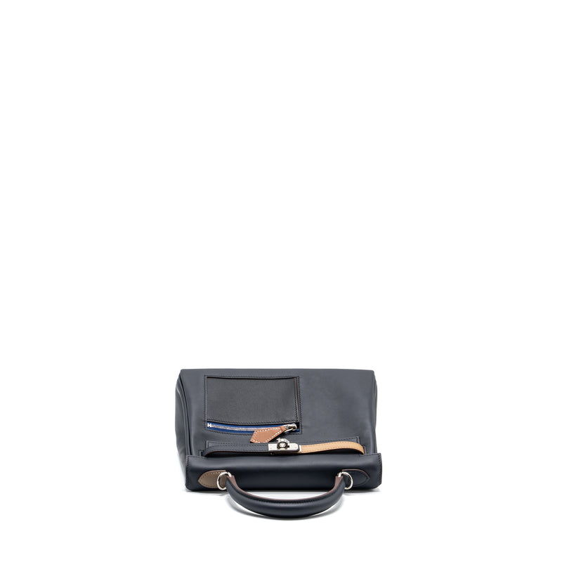 Hermes kelly colormatic SWIFT BLUE NUIT/CHAI/ETOUPE/GOLD/BLACK SHW STAMP U