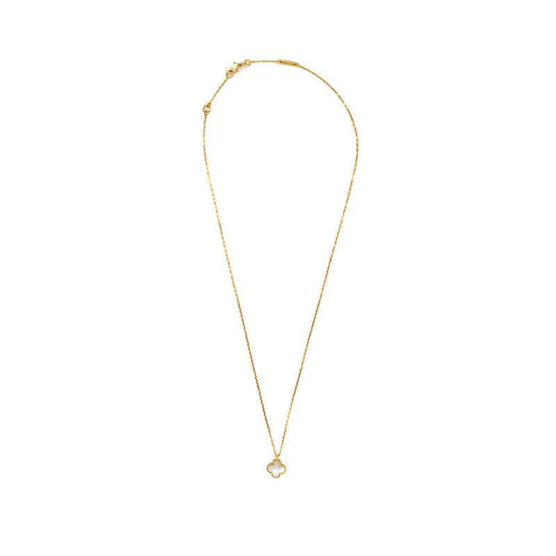 VAN CLEEF & ARPELS Sweet Alhambra Pendant 18K Yellow Gold/Mother of Pearl