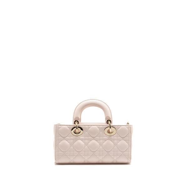Dior Small Lady D-Joy Bag Cannage Lambskin Powder Pink LGHW
