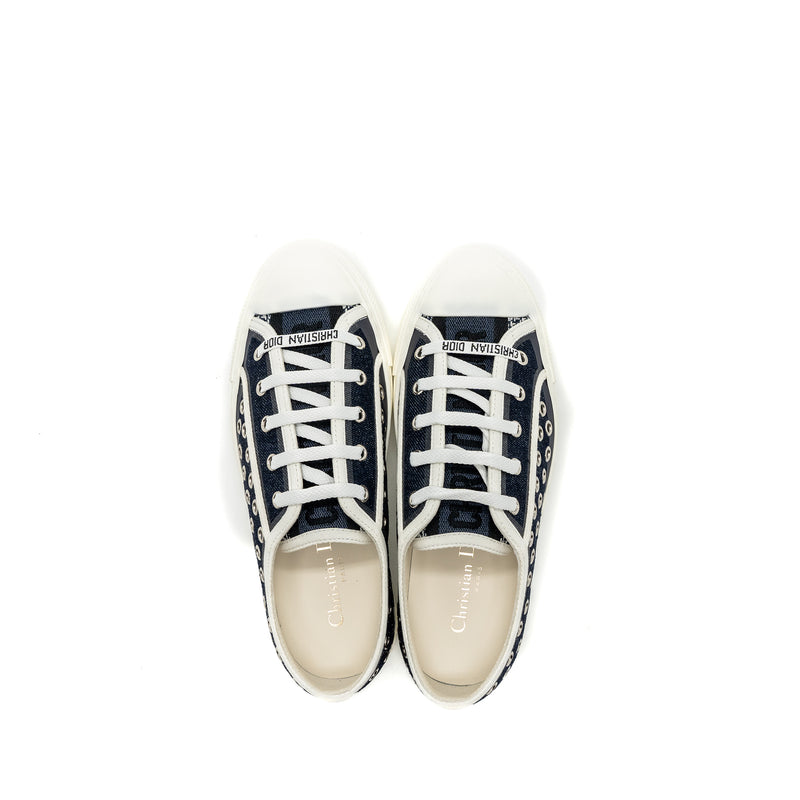 Dior Size 36 Walk N Sneaker Dark Denim Eyelets
