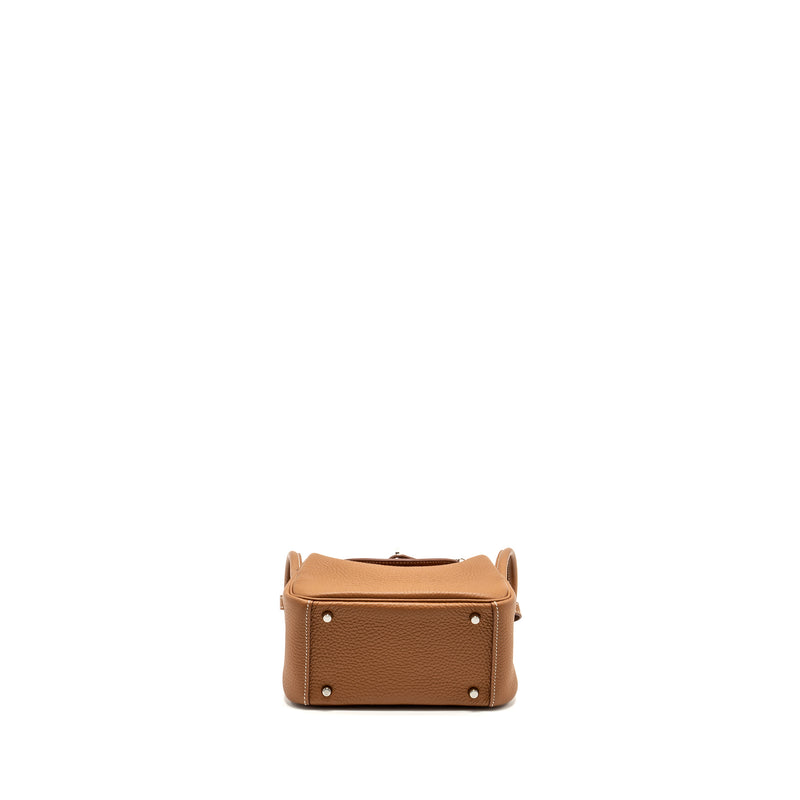 Hermes Mini Lindy Clemence Gold SHW STAMP U
