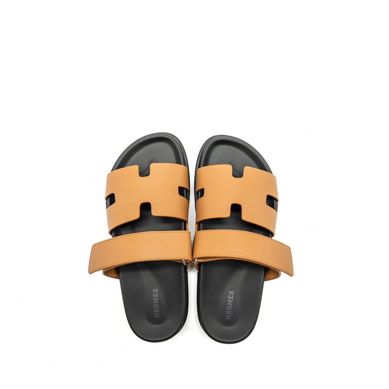 Hermes Size 39 Chypre Sandals Naturel