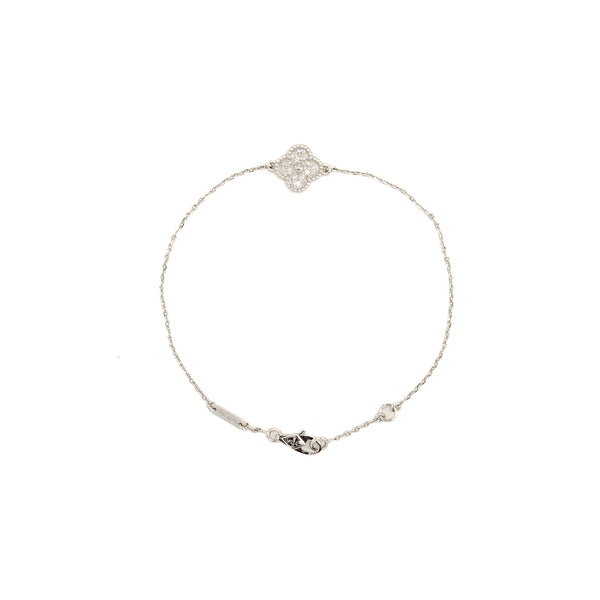 Van Cleef & Arpels Sweet Alhambra Bracelet White Gold with Diamonds