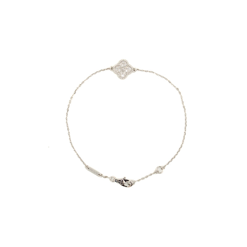 Van Cleef & Arpels Sweet Alhambra Bracelet White Gold with Diamonds
