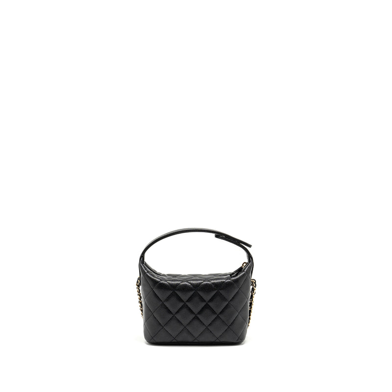 Chanel 25c Quilted Hobo Bag Caviar Black GHW (microchip)