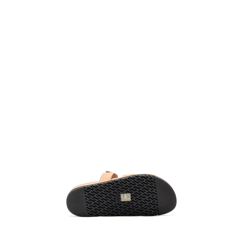 Hermes Size 40 Femme Chypre Sandals Chevre Goatskin/Suede Nude