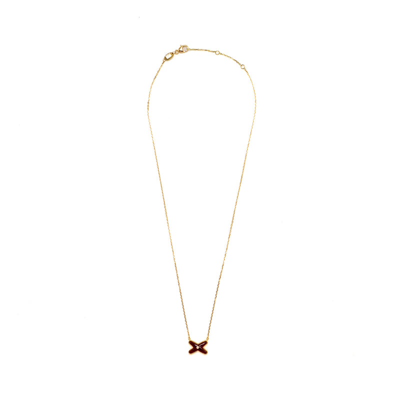 Chaumet Jeux De Liens Carnelian Pendant with Diamond Rose Gold