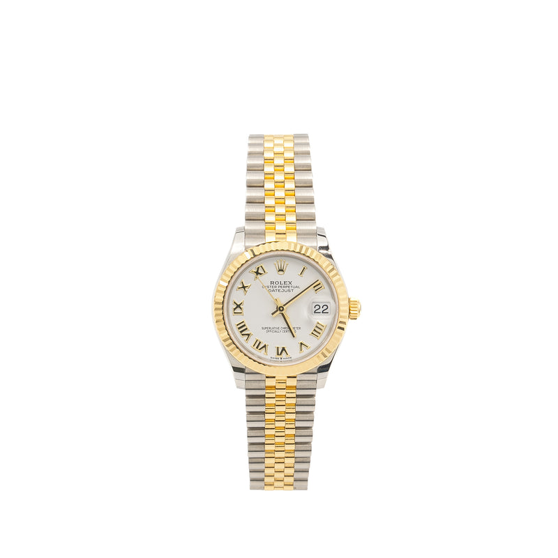 Rolex Datejust 31MM Oystersteel/Yellow Gold White Dial with Jubilee Bracelet Model: M278273-0002