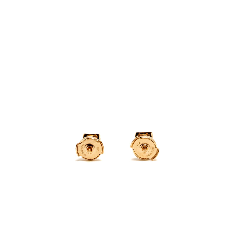 Hermes Clou D’H Earrings Rose Gold, Diamonds