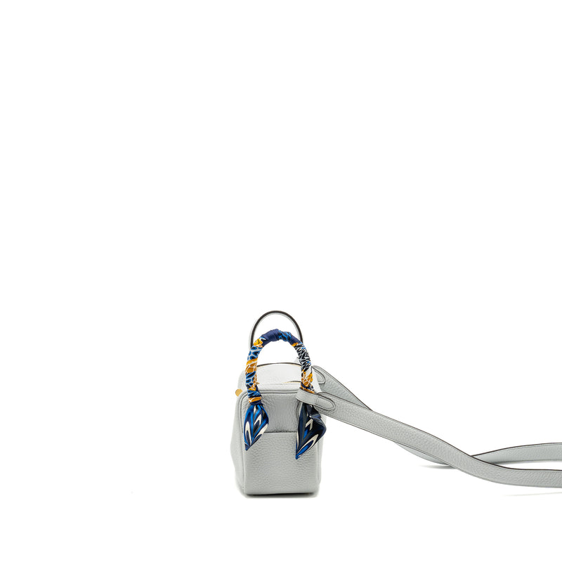 Hermes Mini Lindy Clemence Bleu Pale GHW Stamp Z