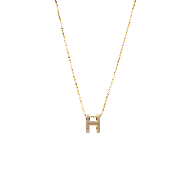 Hermes POP H Pendant Marron Glace GHW