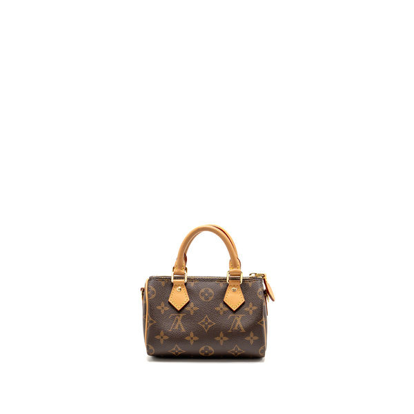 Louis Vuitton Nano Speedy Monogram Canvas GHW