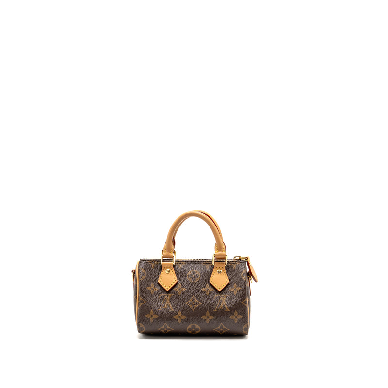 Louis Vuitton Nano Speedy Monogram Canvas GHW