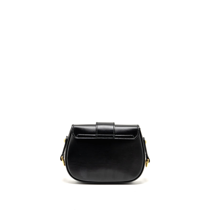 DIOR D-Fence Saddle Bag Calfskin Black GHW
