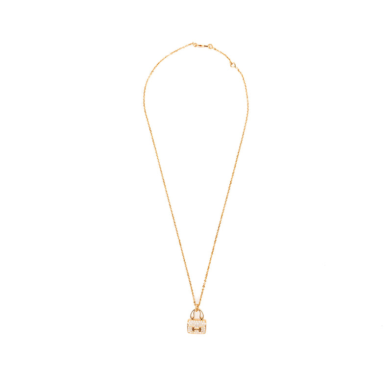 Hermes Amulette Constance Pendant Rose Gold / Diamonds