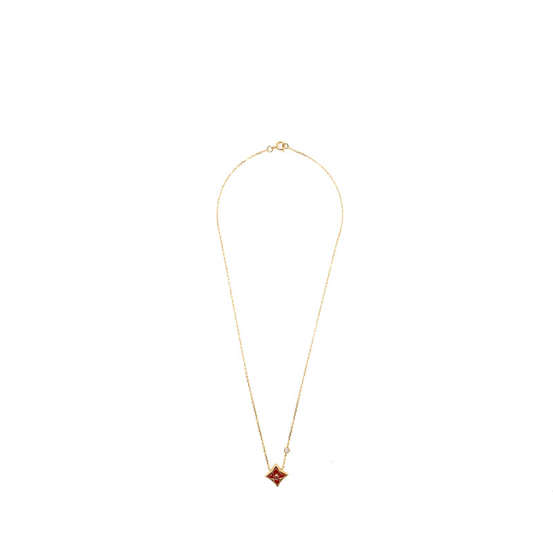 Louis Vuitton Colour Blossom BB star pendant, pink gold, cornelian, diamond