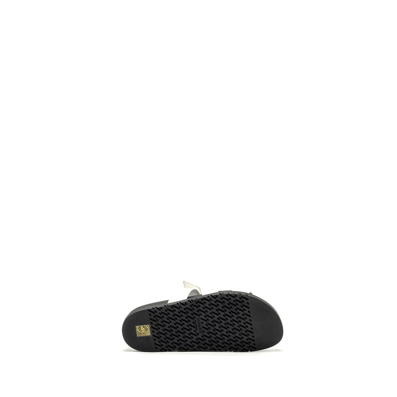 Hermes size 39 chypre sandal calfskin white / black
