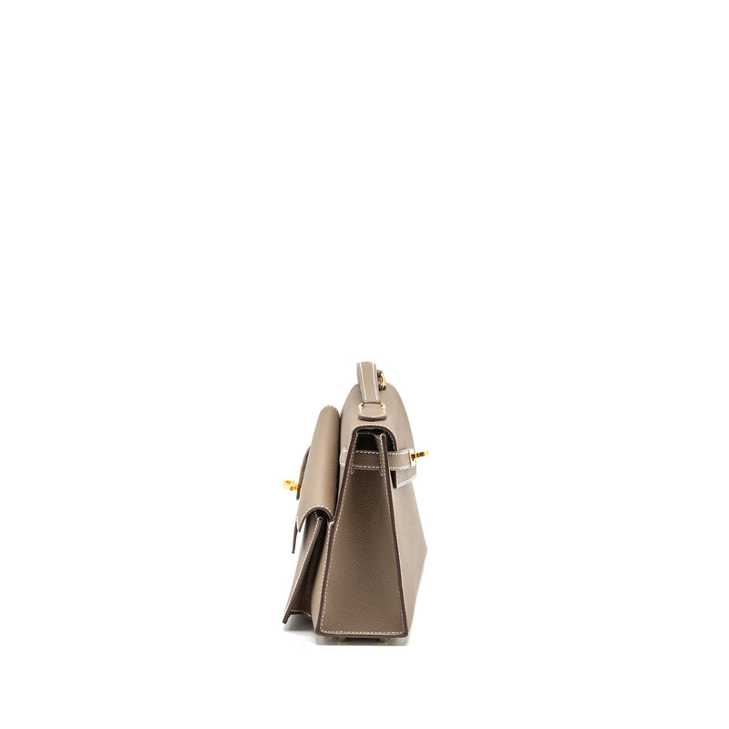 Hermes Kelly Sellier En Desordre 20 Epsom Etoupe GHW Stamp B