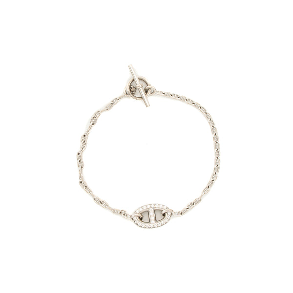 Hermes size SH New Farandole Bracelet white gold with diamonds
