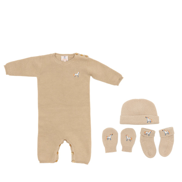 Hermes Cabriole Baby Gift Set Cashmere Biscuit