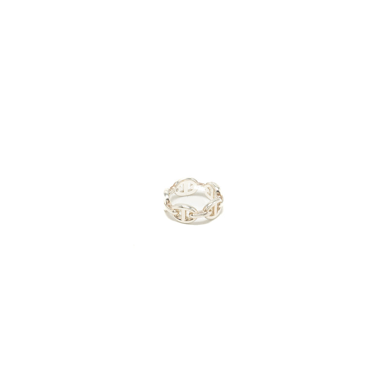 Hermes size 50 Chaine d'ancre Enchainee ring, small model silver