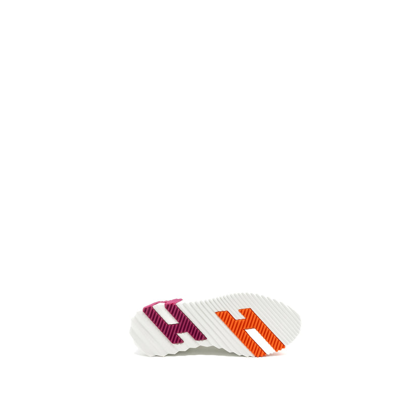 Hermes size 37.5 Bouncing Sneakers multicolour blanc / orange / purple