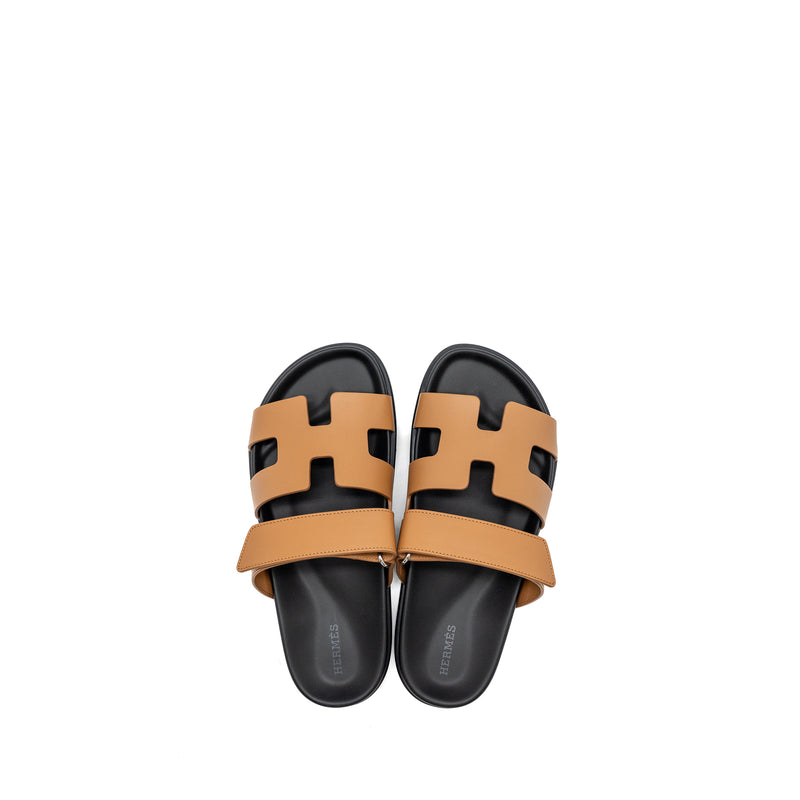 Hermes size 38 chypre sandals naturel