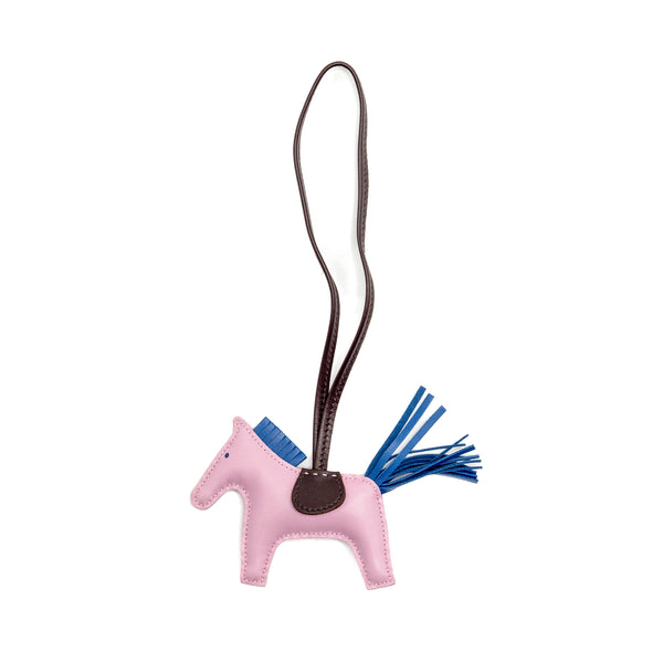 HERMES Rodeo PM Bag Charm Mauve Sylve/ Blue France/ Rouge Sellier Stamp Z