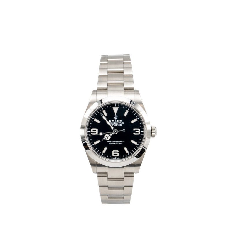 Rolex Explorer 40 Oystersteel Black Dial Medel: 224270-0001