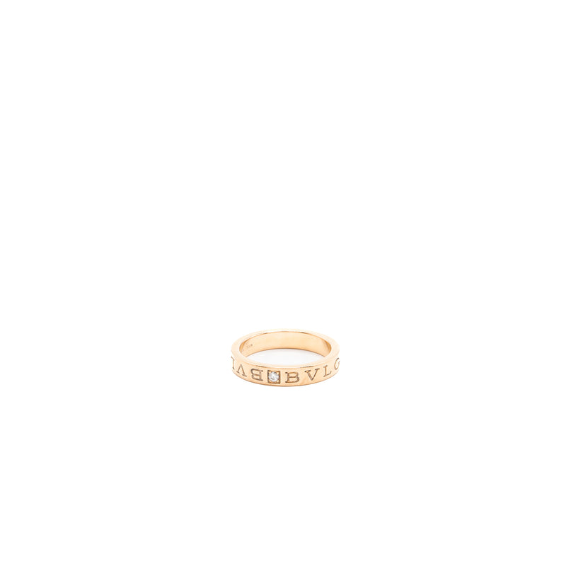 Bvlgari Size 59 Bvlgari Ring Rose Gold With Diamond