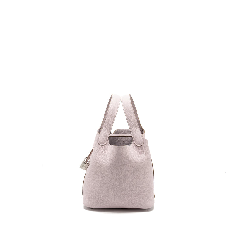 Hermes Picotin 18 Lock Bag Clemence Mauve Pale SHW Stamp B