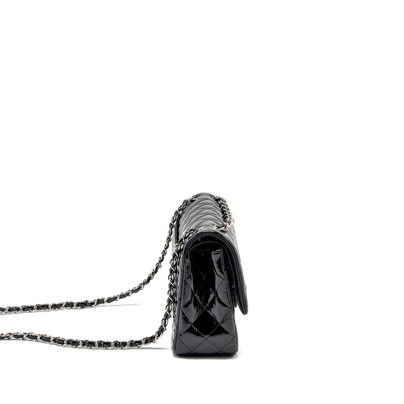 Chanel Jumbo Classic Double Flap Bag Patent Black SHW