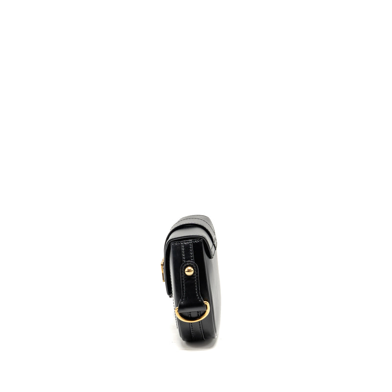 DIOR D-Fence Saddle Bag Calfskin Black GHW
