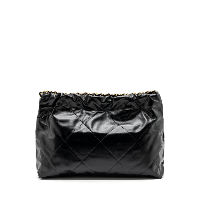 Chanel 24C 22 Bag Calfskin Black GHW (microchip)