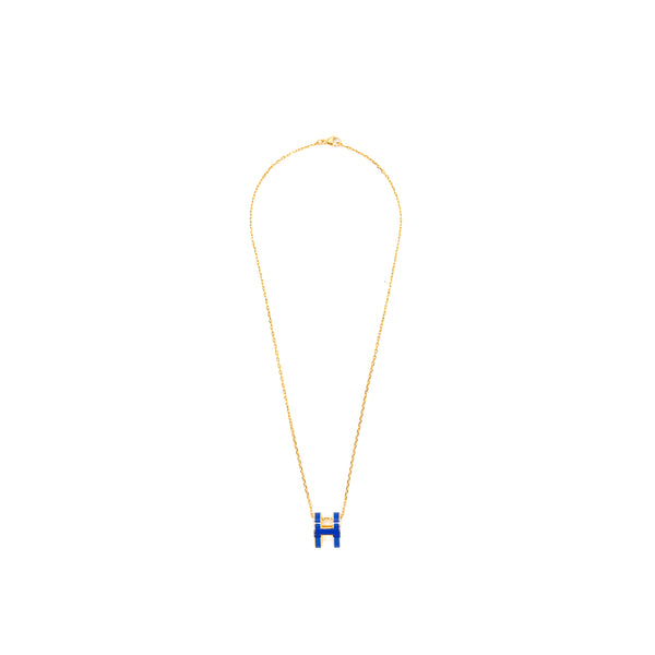 Hermes pop H pendant royal blue GHW